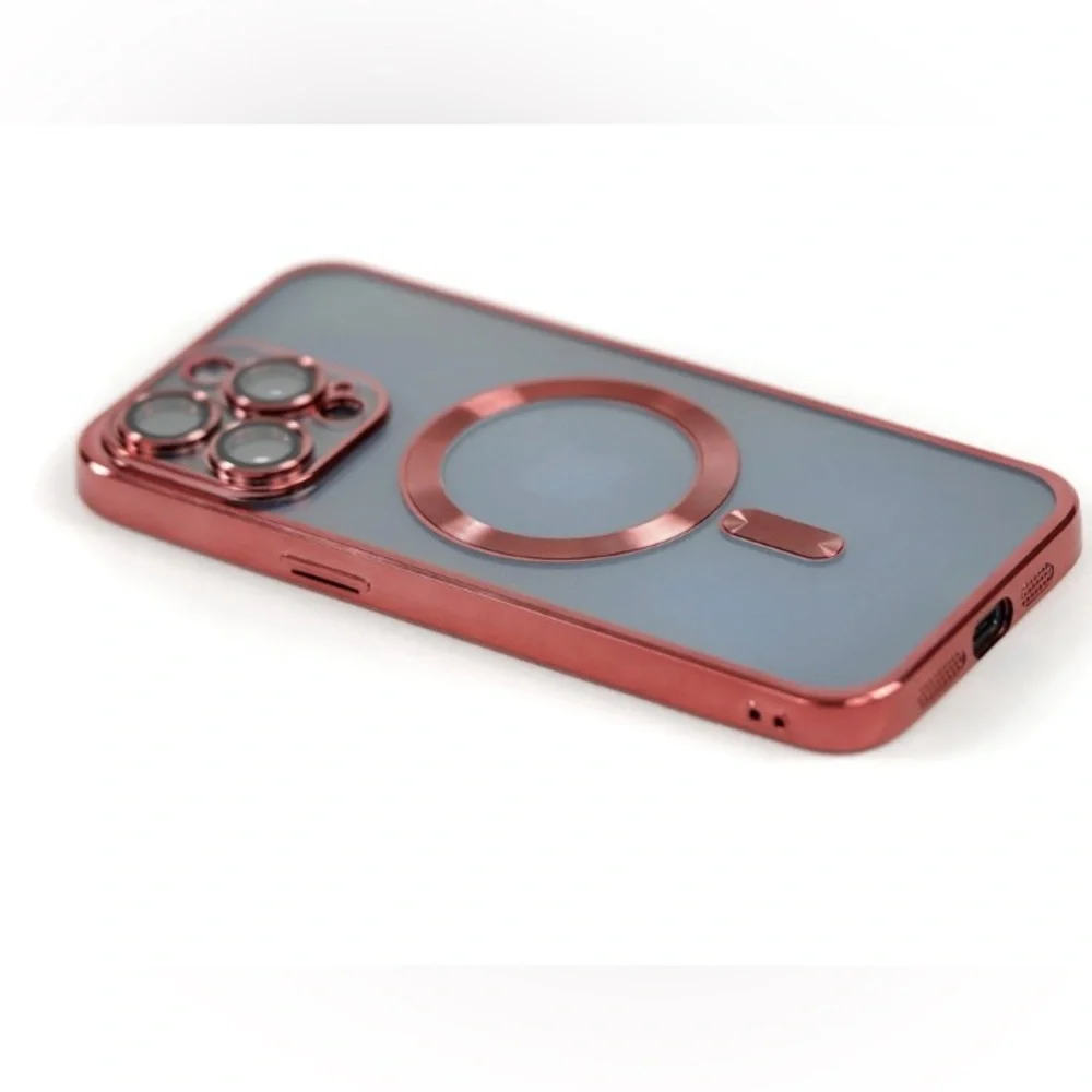 Red and White Phone Case for iPhone 16 pro max